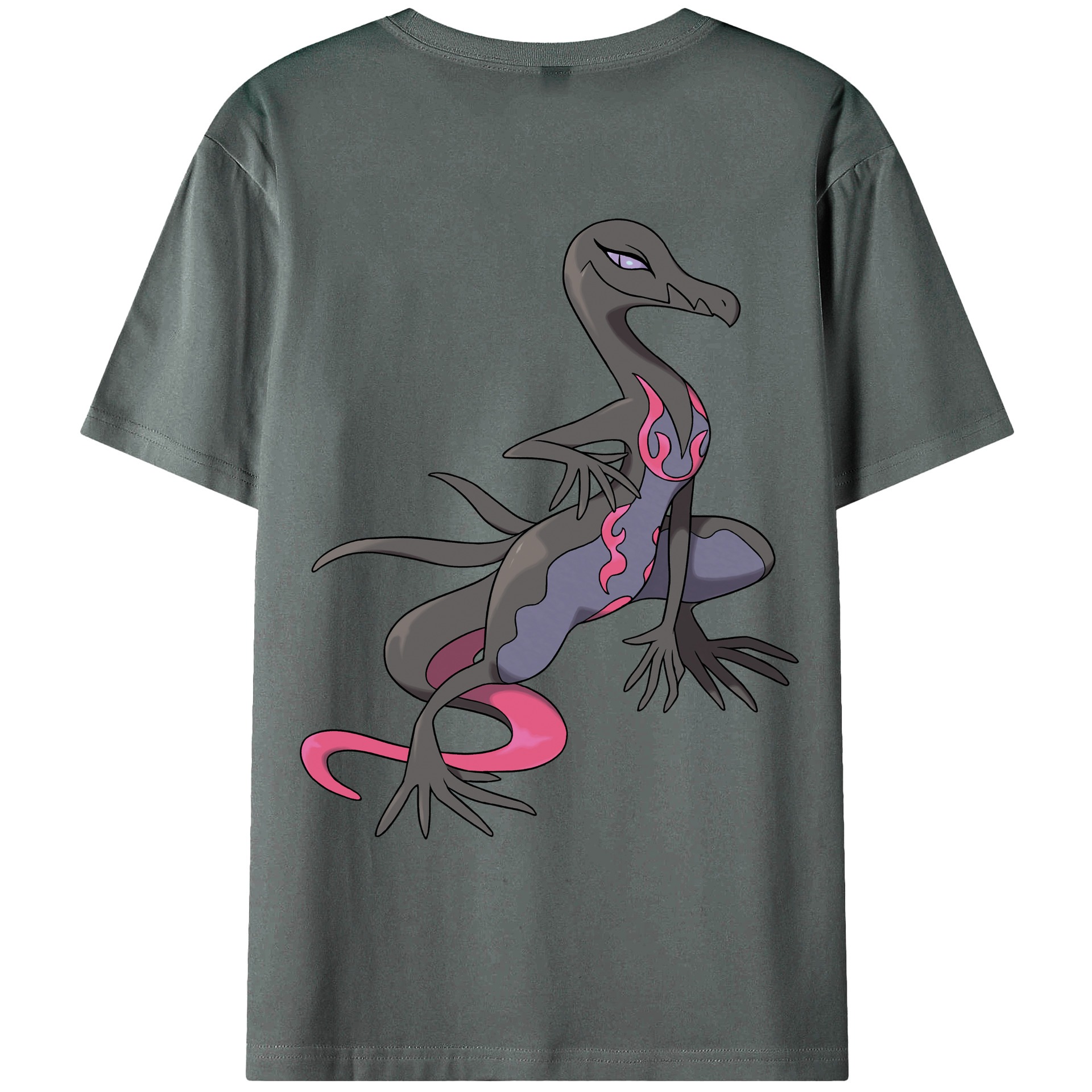 （画像用） ポケットモンスター Pokémon 綿100％ メンズ半袖Tシャツ（バックプリント） 通気性